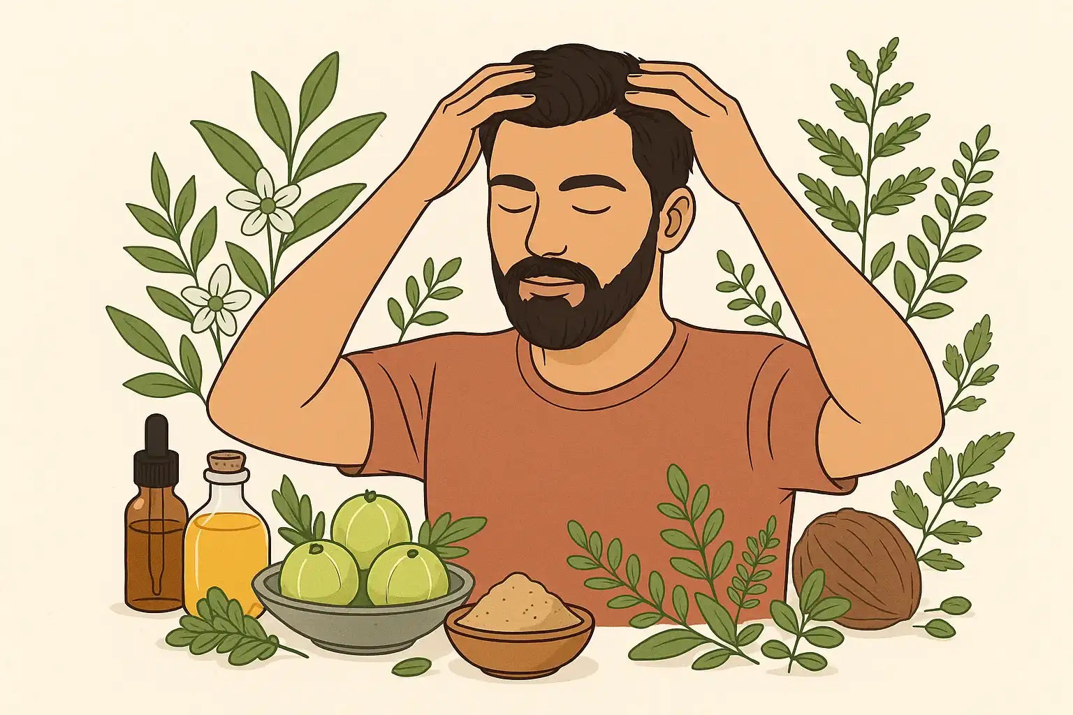 Ayurveda Solutions for Men Facing Hair Thinning