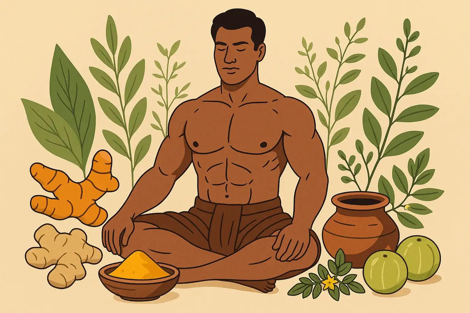 Men’s Ayurveda Herbs for Muscle Strength & Energy