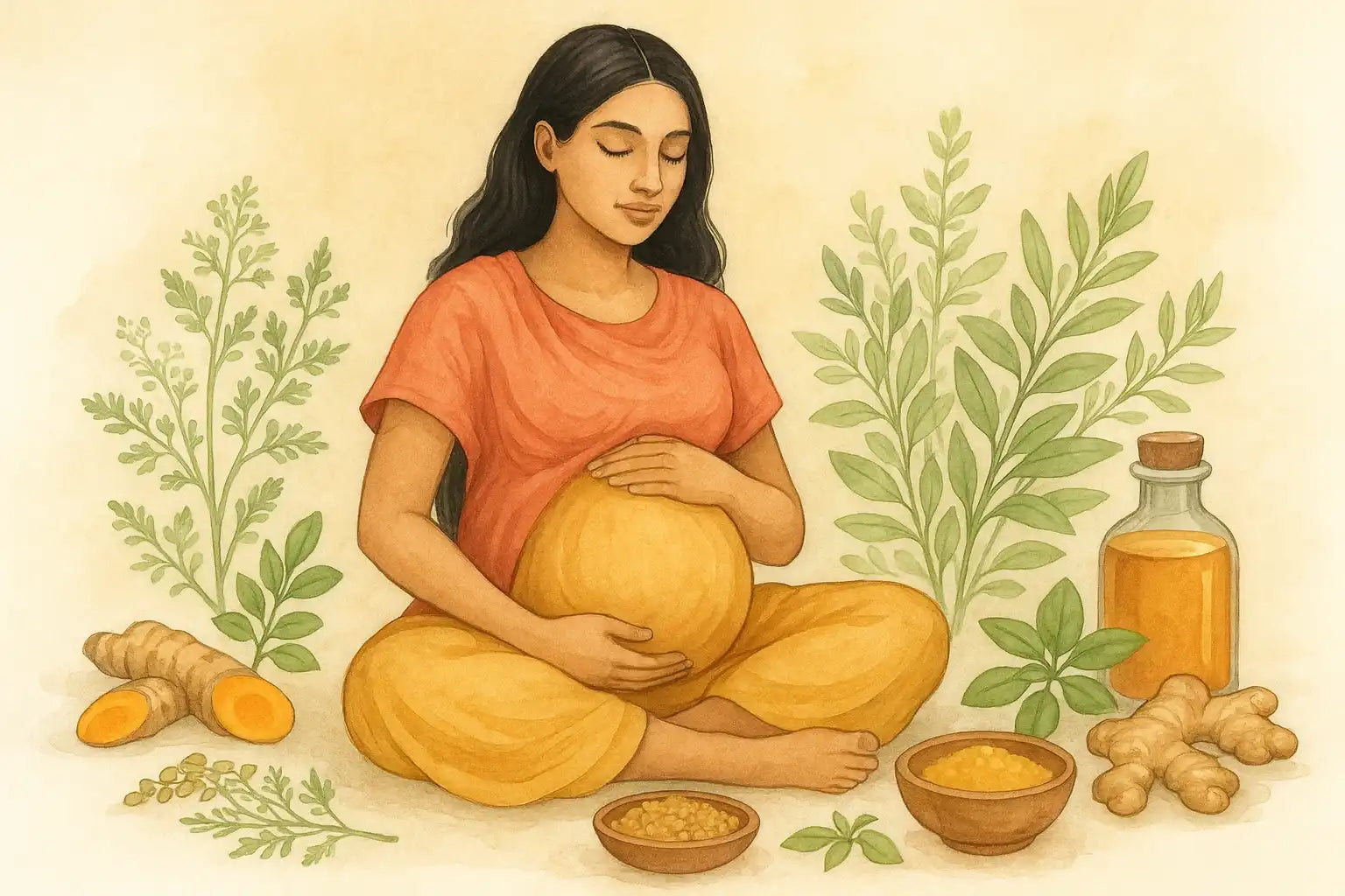 Women’s Ayurveda Herbs for Pregnancy & Postpartum Care