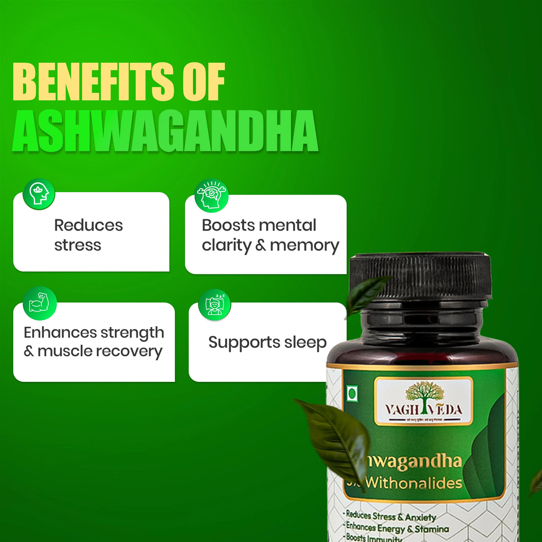 Ashwagandha by Vaghveda – Nature’s Secret to Relief & Vitality