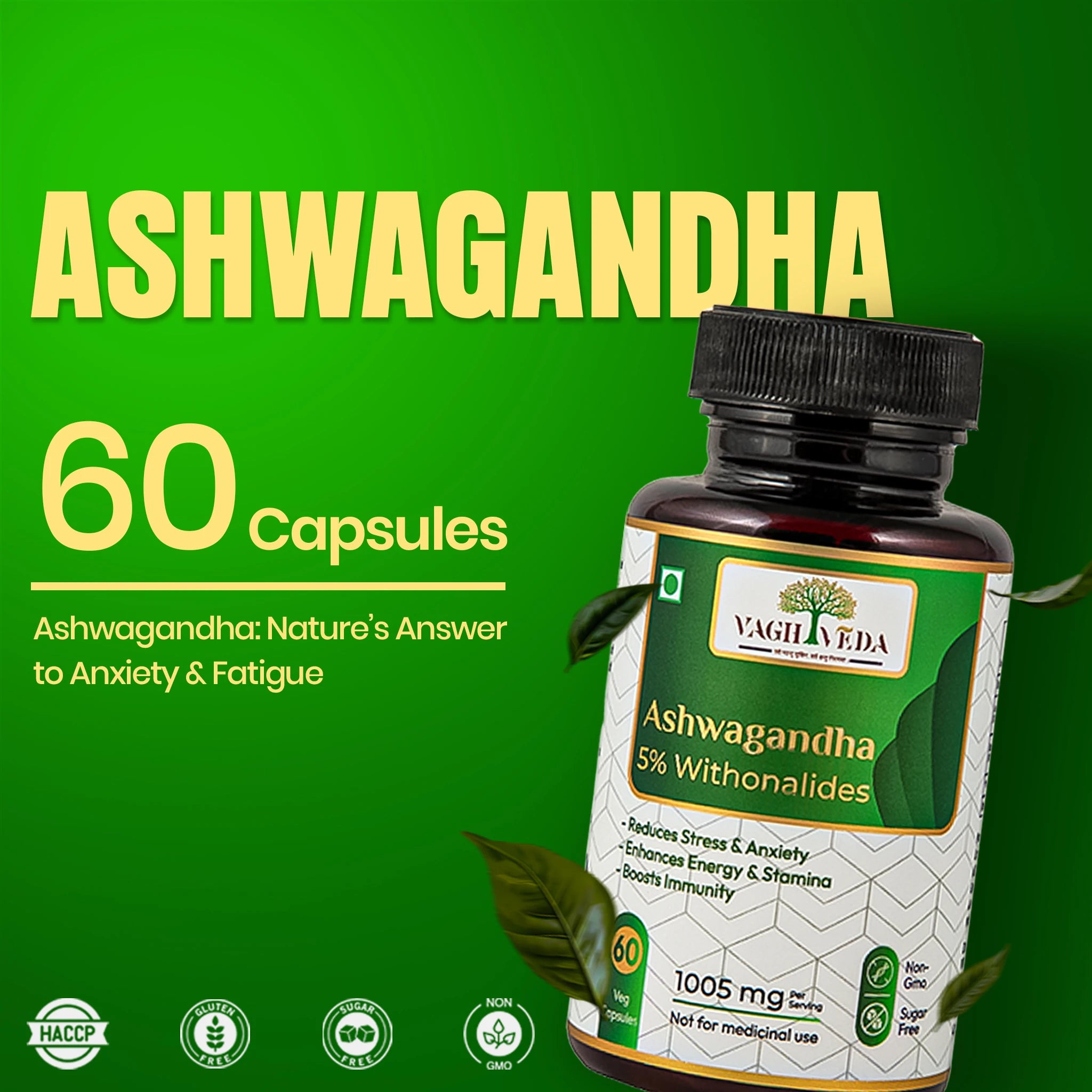 Ashwagandha by Vaghveda – Nature’s Secret to Relief & Vitality